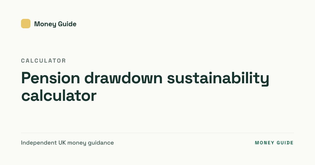 Pension Drawdown Examples Pension drawdown sustainability calculator (4% Rule…